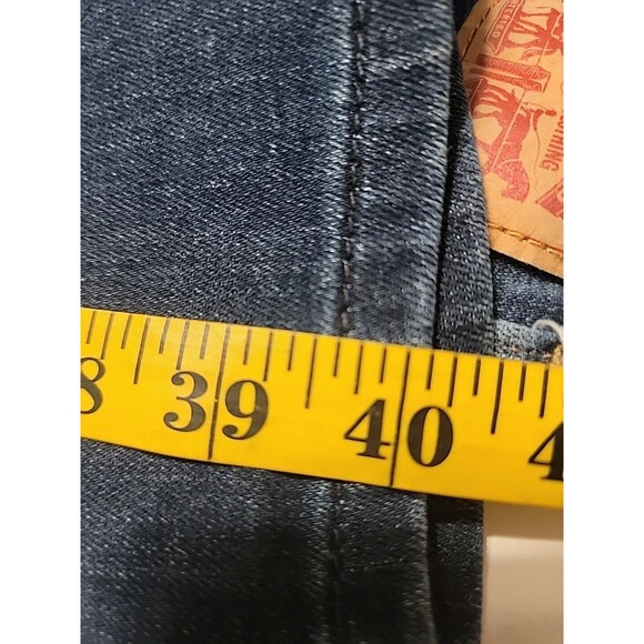 Women LEVIS 502 DARK FADED BLUE Size 38X30 ALL SEASONS Tech STRETCH TAPER JEANS - Picture 6 of 6
